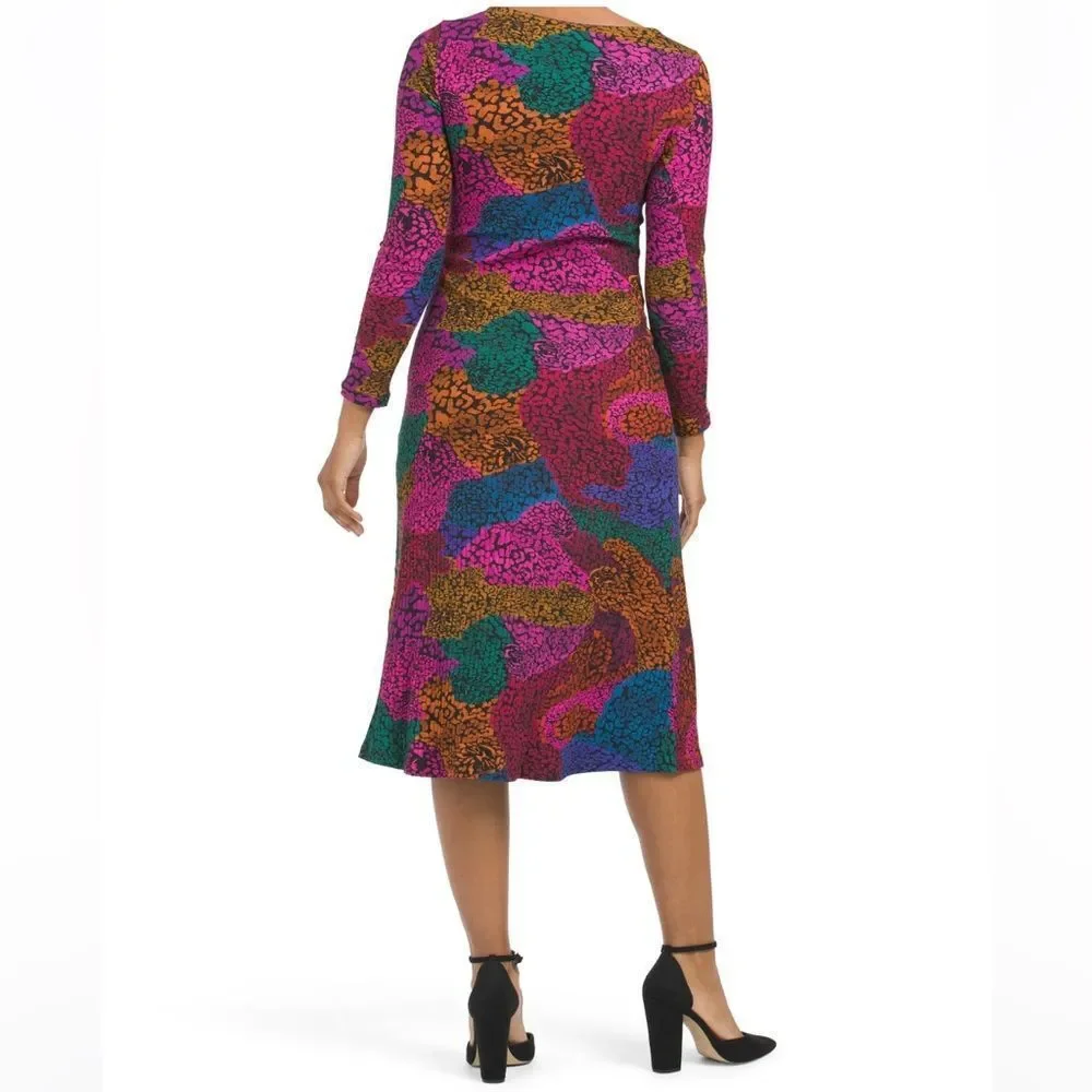 Farm Rio Rainbow Mix Jersey Dress - Picture 3 of 5